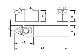 PORTA INSERTO P/TORNEADO MTEN N 2525 M16