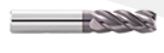FRESA PLANA TUNGSTENO TORICA 1/2" X 1/2" X 3" 4F RADIO 0.030"
