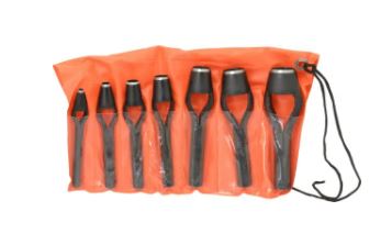 SET DE PONCHADORES 1/4&quot; - 1&quot; 7 PIEZAS