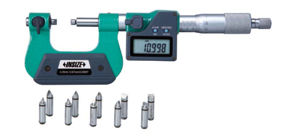 MICROMETRO DIGITAL P/ROSCAS 0 - 25.00 / 0 - 1&quot; EN 0.001MM / 0.00005&quot;