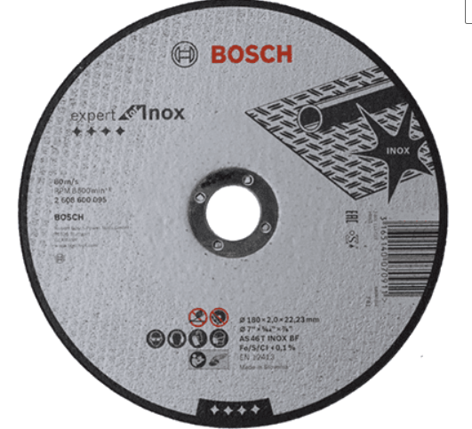 DISCO DE CORTE ACERO INOXIDABLE 4-1/2&quot; X 3/64&quot; X 7/8&quot;