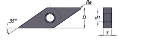 INSERTO P/TORNEADO VNMG 160408-SF PHS225