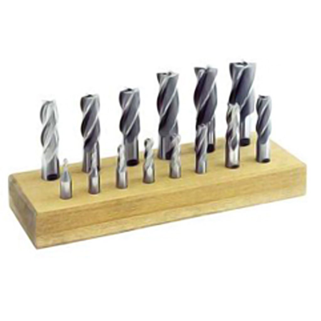SET DE FRESAS DE COBALTO 1/8&quot; - 5/8&quot; 4F 8PIEZAS