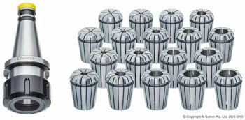 SET DE BOQUILLAS ER-32 3.00MM - 20.00MM CONO NT-40 18 PIEZAS
