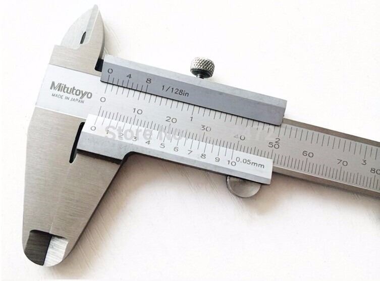 VERNIER PIE DE REY DE 8&quot; EN 1/128&quot; CON CLAMP DE AGARRE