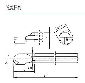 PORTA INSERTO P/ROSCADO INTERNO S10H SXFN R 11
