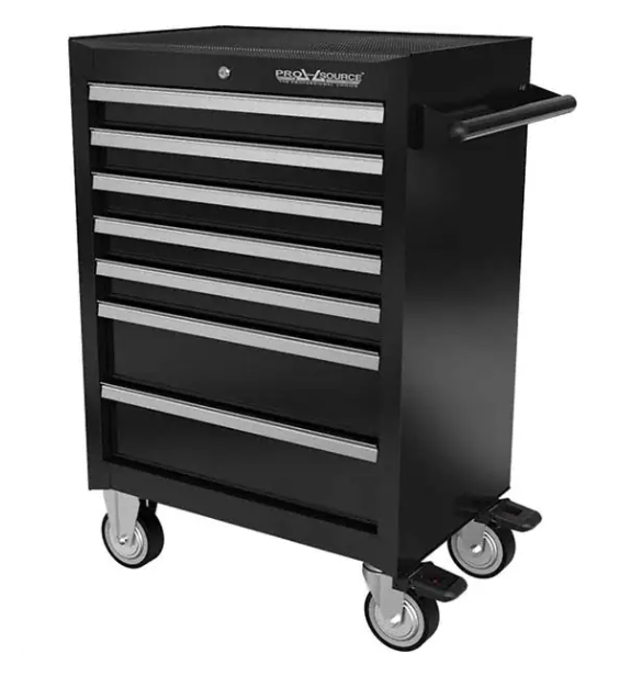 GABINETE PORTA HERRAMIENTA 7 GAVETAS 100CM ALTO, 45.97CM ANCHO, 67.66CM PROFUNDIDAD, 4 RUEDAS, CHAPA CON LLAVE