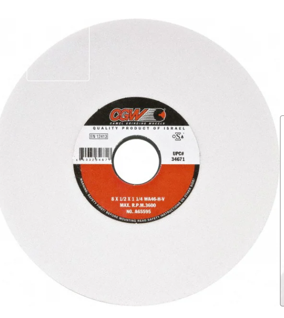 RUEDA BLANCA 8&quot; X 1/4&quot; X 1-1/4&quot; G80